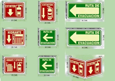 Suministro e instalación de señalamientos de protección civil